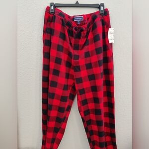 Club Room Red and Black Plaid Pajama Pants